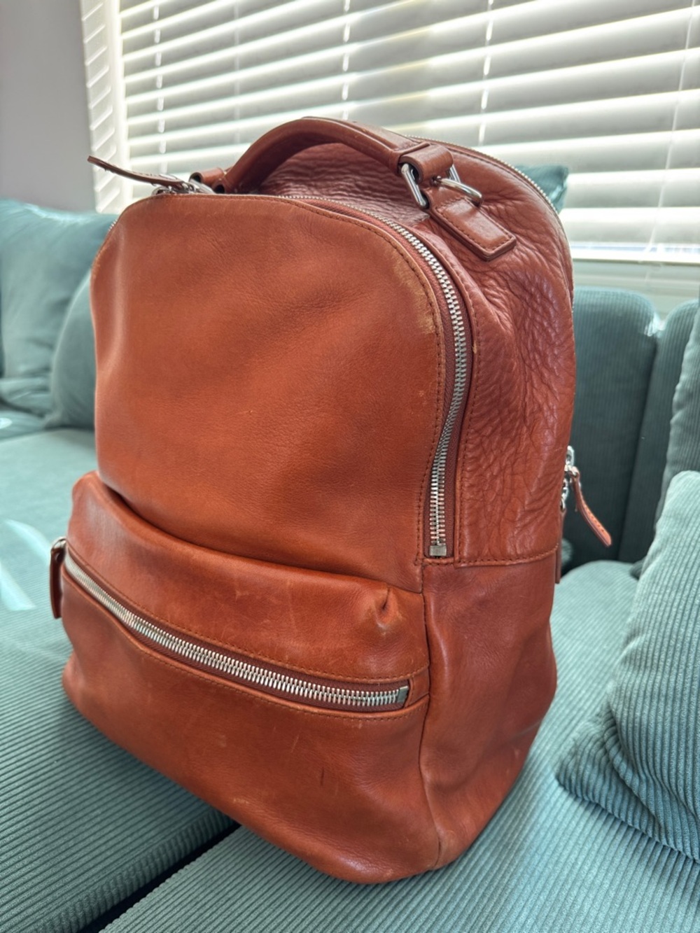 Shinola Runwell Backpack - Men's Leather - Tan - Picture 3 of 17